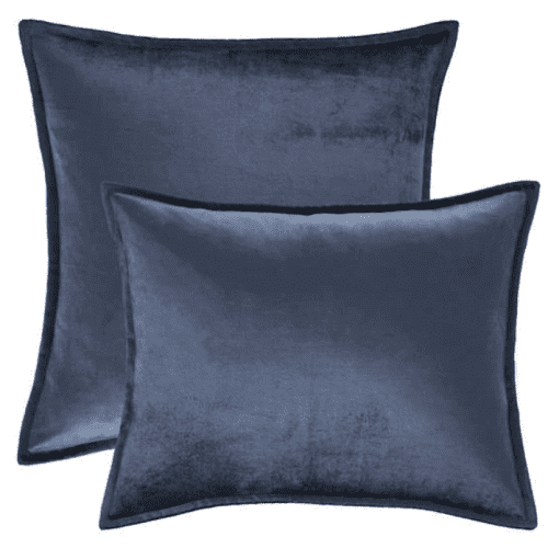 pine cone hill panne velvet sapphire decorative pillow 1