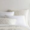 Pine Cone Hill Parisienne Velvet Dove White Quilted Sham