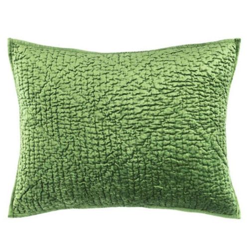 Pine Cone Hill Parisienne Velvet Evergreen Quilted Sham - Lavender Fields