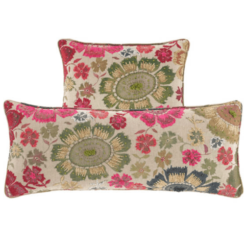 Pine Cone Hill Peruvian Floral Embroidered Multi Pillow - Lavender & Company