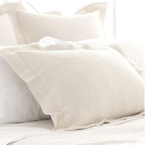 Pine Cone Hill Petite Trellis Ivory Matelasse Sham