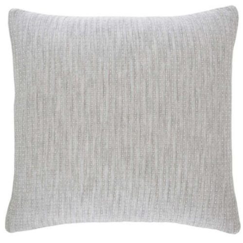 Pine Cone Hill Pick Stitch Grey Matelasse Sham - Lavender & Company