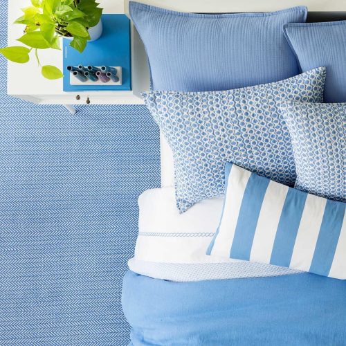 pine cone hill quinn french blue cotton blanket 2