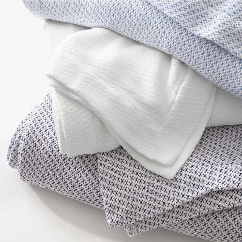 pine cone hill quinn french blue cotton blanket 4