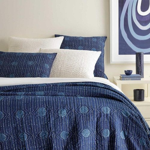 pine cone hill resist dot indigo coverlet 1