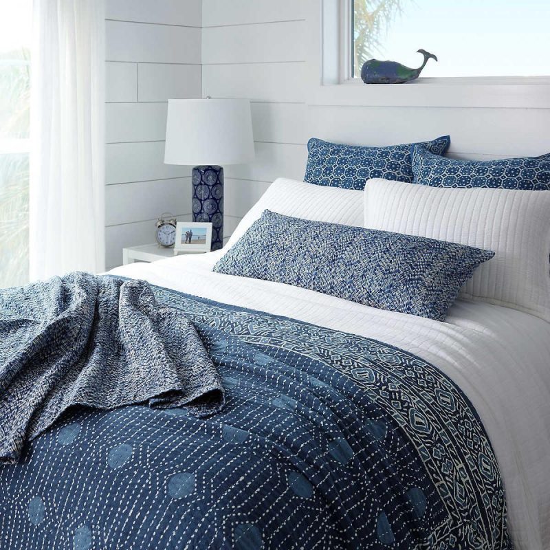 pine cone hill resist dot indigo coverlet 5