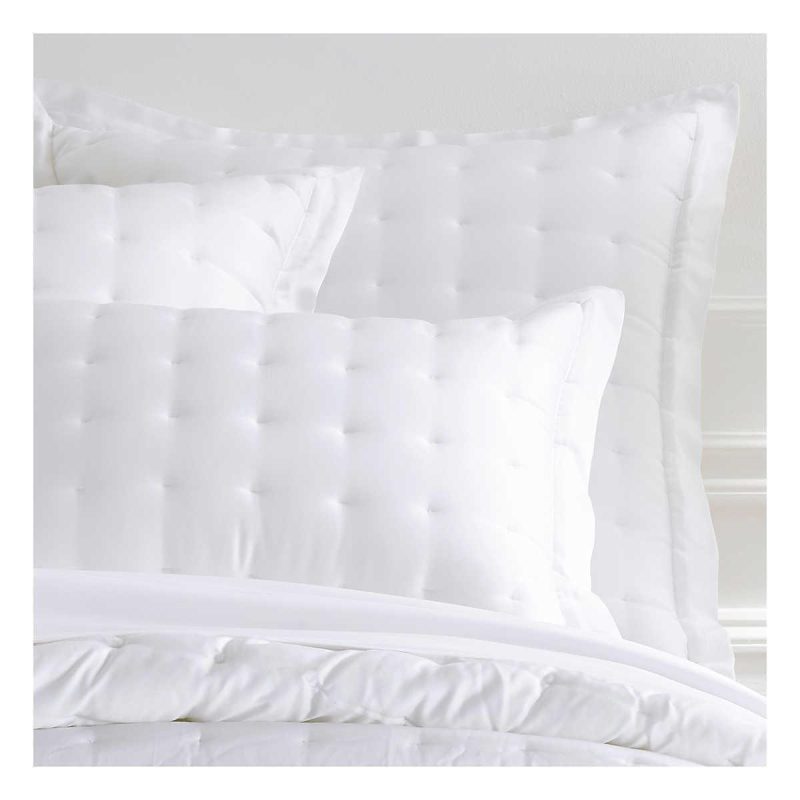 Pine Cone Hill Silken Solid White Sham - Lavender & Company