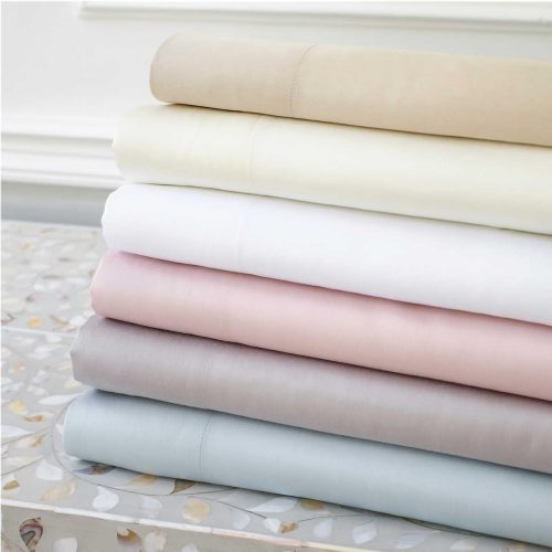 pine cone hill silken solid white sheet set 2