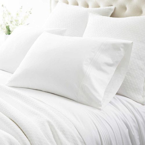 Pine Cone Hill Trio White Pillowcases (Pair)