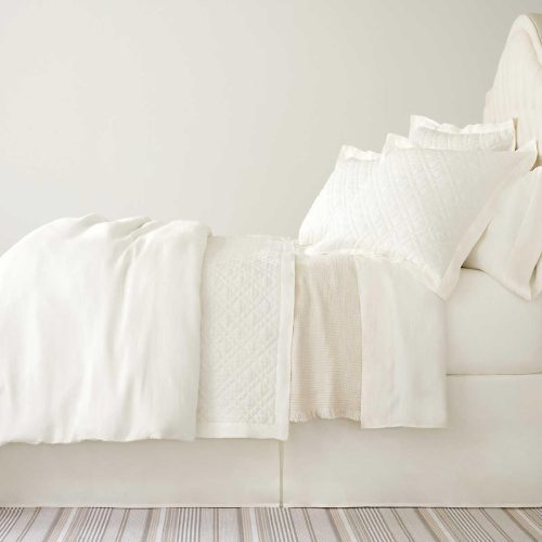 pine cone hill washed linen ivory quilt 4