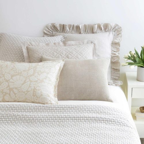 pine cone hill washed linen natural quilted sham 2