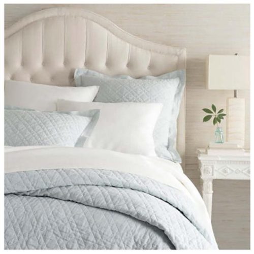 pine cone hill washed linen sky quilted sham 3