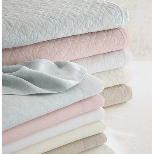 pine cone hill washed linen sky quilted sham 6