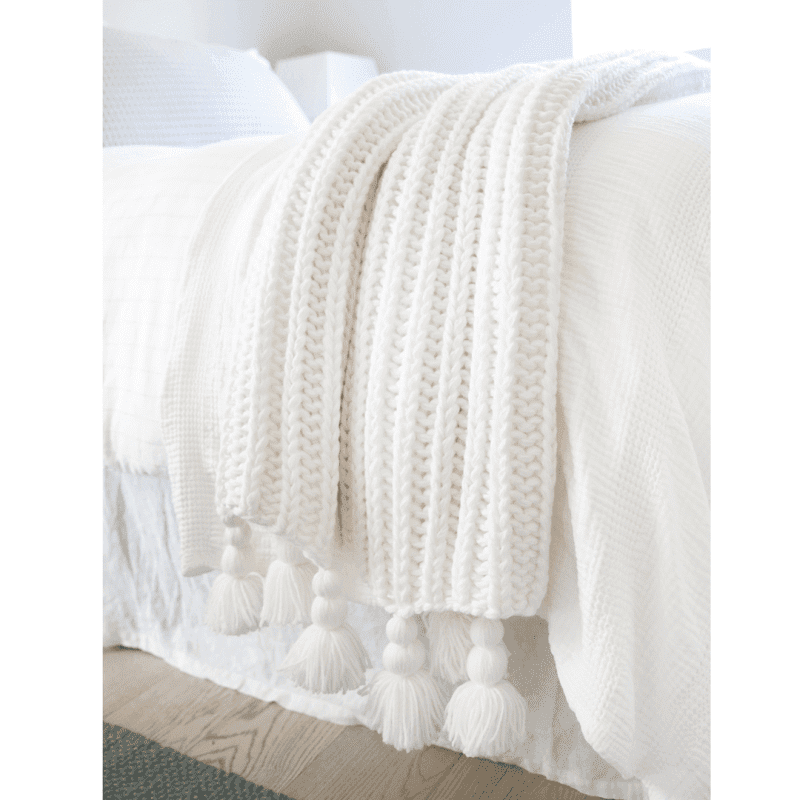 pom pom at home anacapa white oversized throw 1