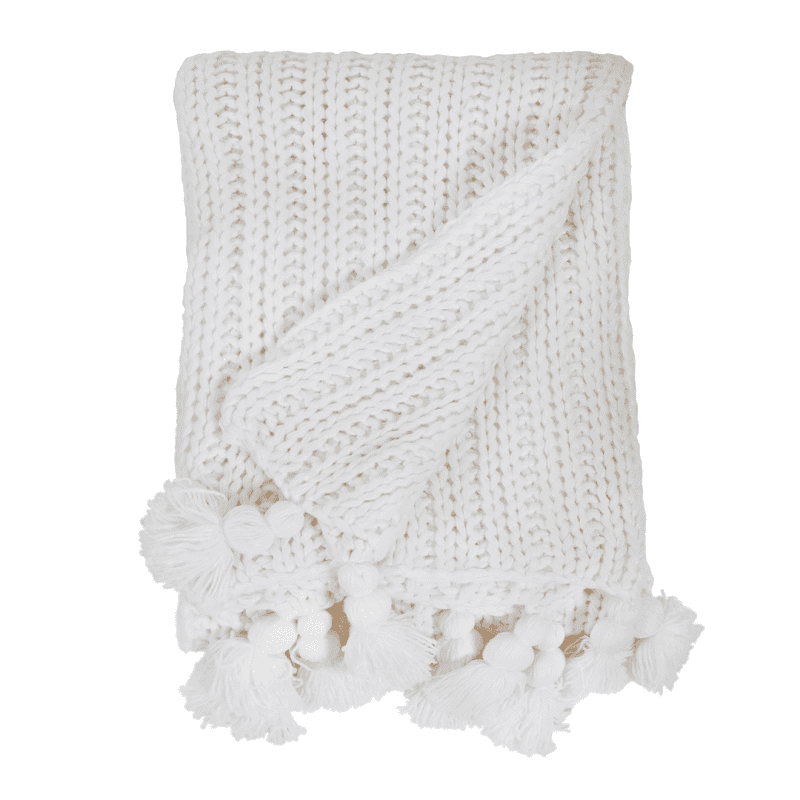 pom pom at home anacapa white oversized throw 2