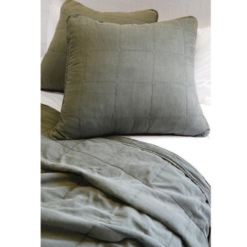 pom pom at home antwerp moss large euro pillow sham 3