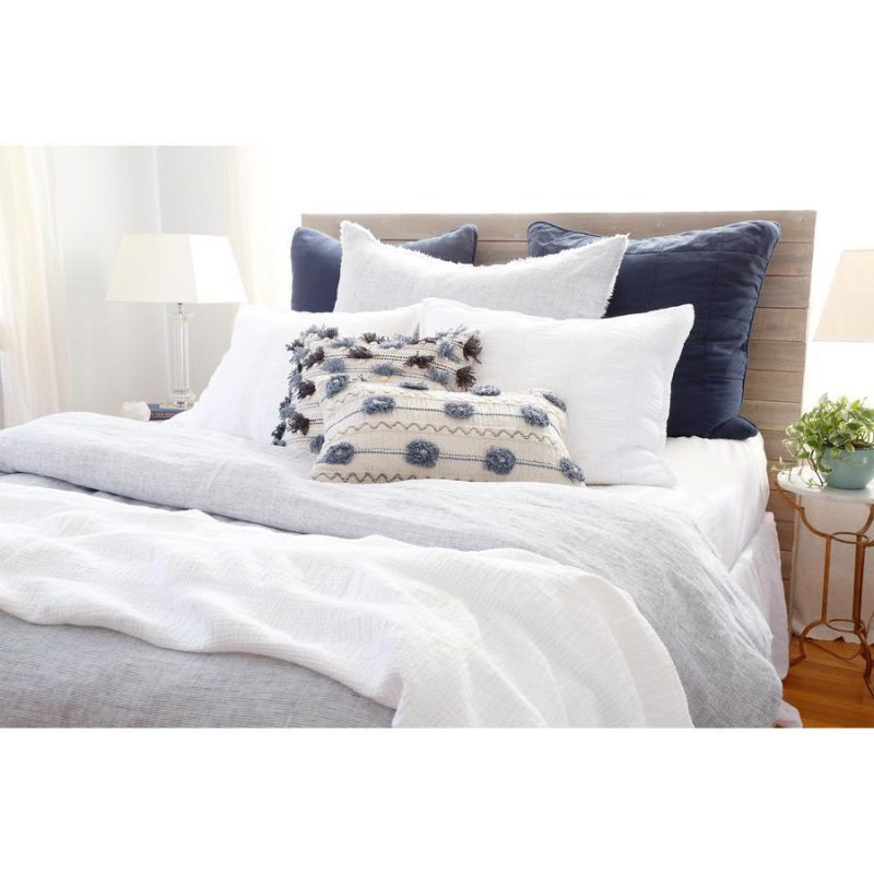 pom pom at home antwerp navy large euro pillow sham 4