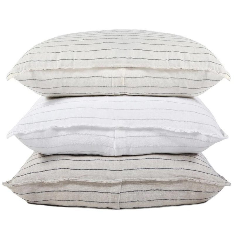 pom pom at home blake creamgrey sham 3