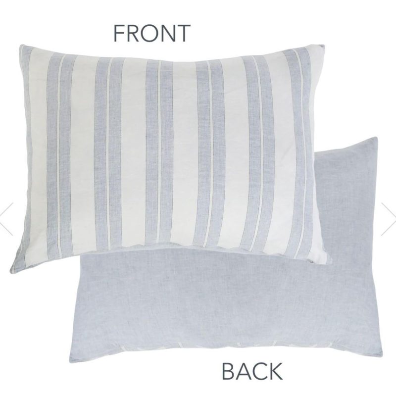 pom pom at home carter big pillow with insert ivorydenim 2