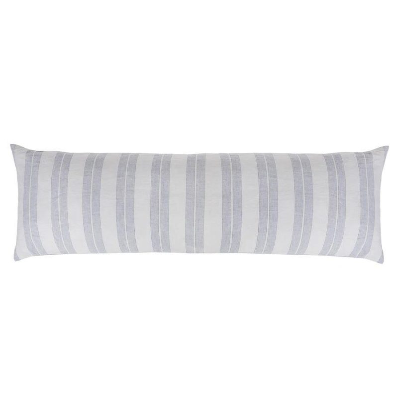 pom pom at home carter body pillow with insert ivorydenim 1