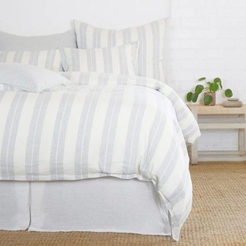 Pom Pom at Home Carter Ivory/Denim Duvet - Lavender Fields