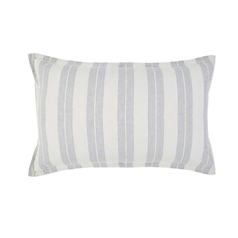 Pom Pom at Home Carter Ivory/Denim Sham - Lavender Fields