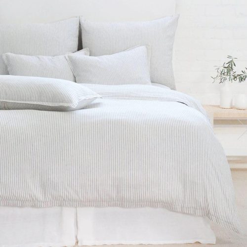 Pom Pom at Home Connor Ivory/Denim Duvet - Lavender & Company