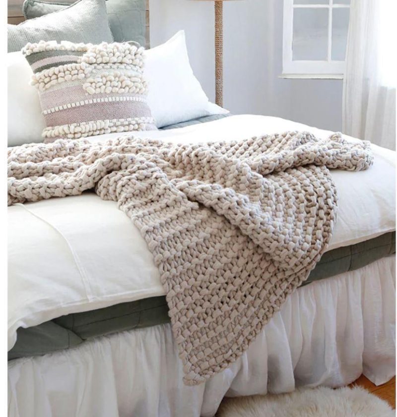 pom pom at home finn taupe throw 1