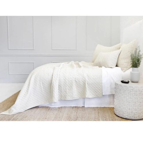 pom pom at home hampton cream coverlet 3