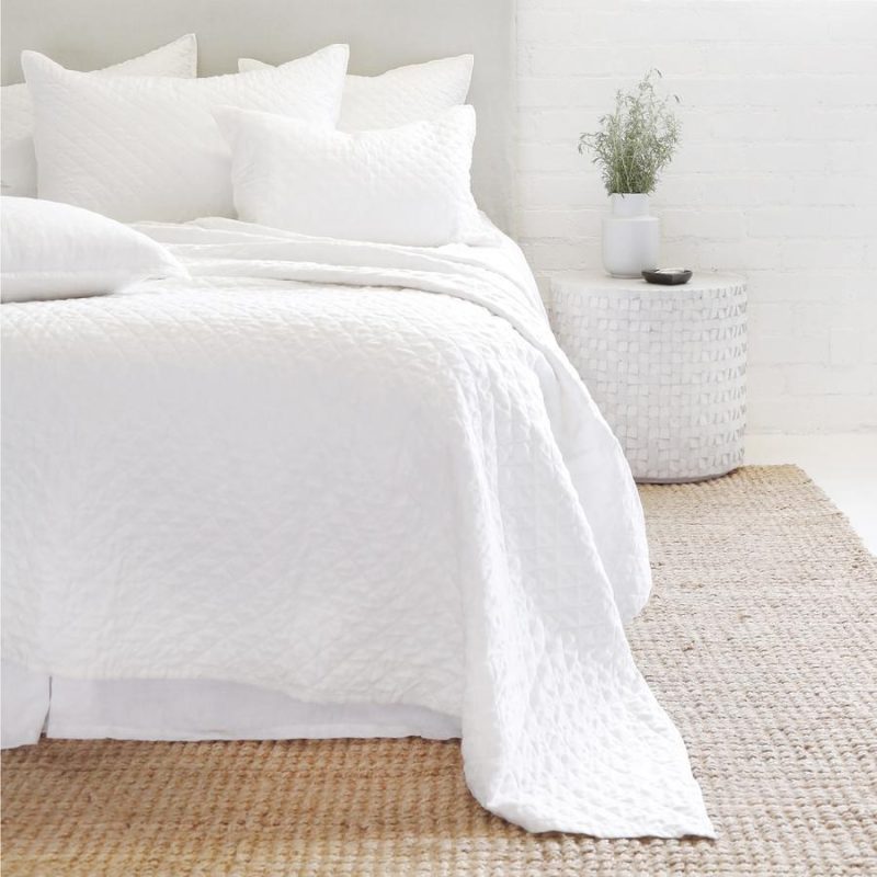 pom pom at home hampton white coverlet 1