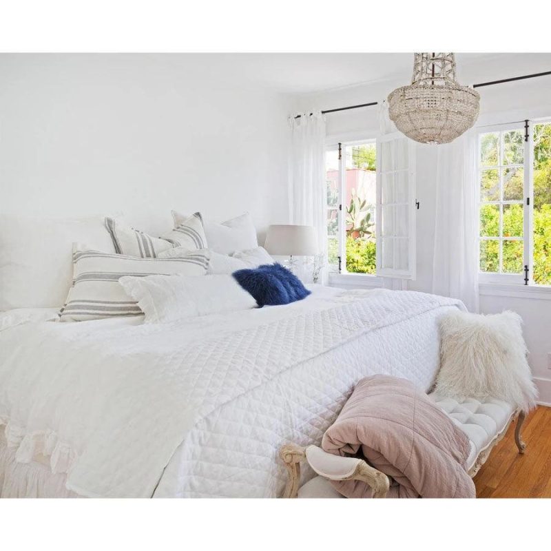 pom pom at home hampton white coverlet 3