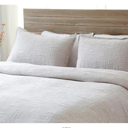 pom pom at home harbour matelasse taupe coverlet 1