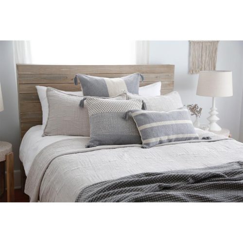 pom pom at home harbour matelasse taupe coverlet 2