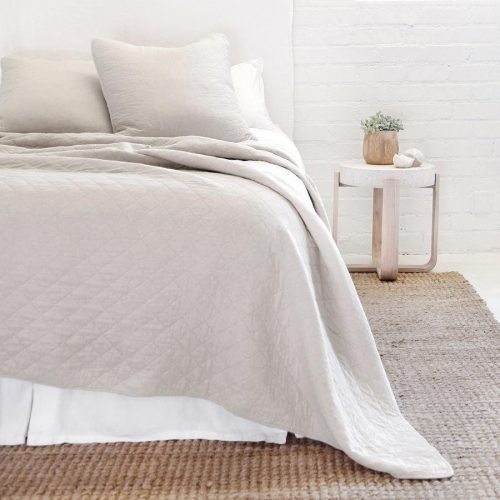 pom pom at home huntington taupe coverlet 1