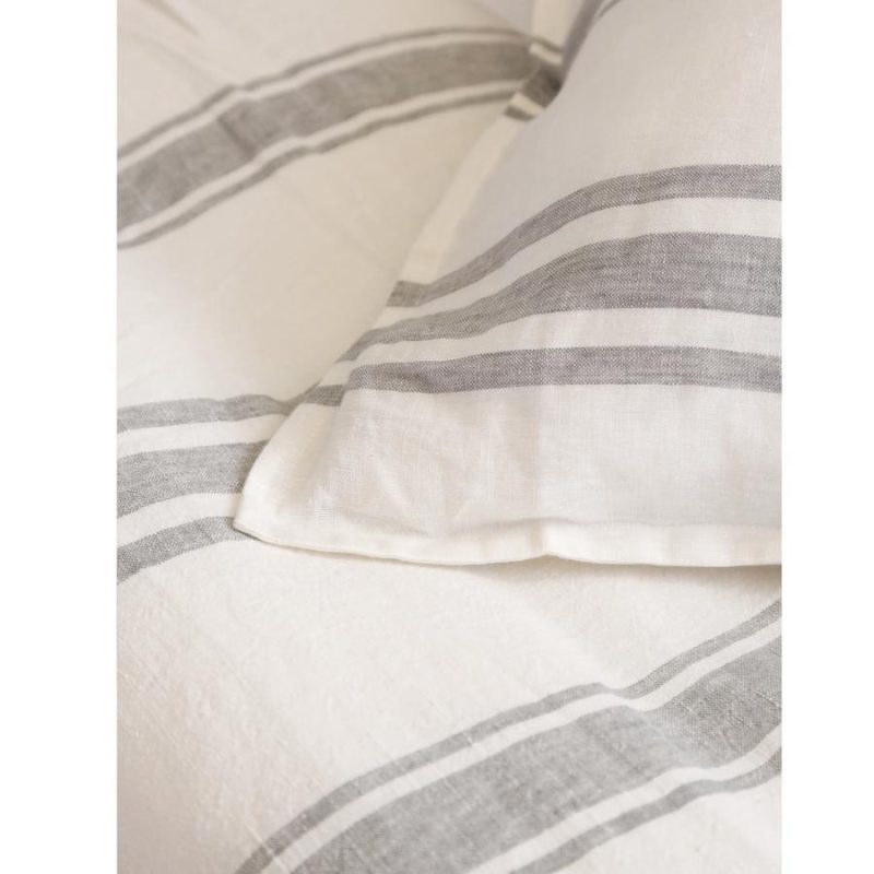 pom pom at home jackson creamgrey stripe pillow sham 5