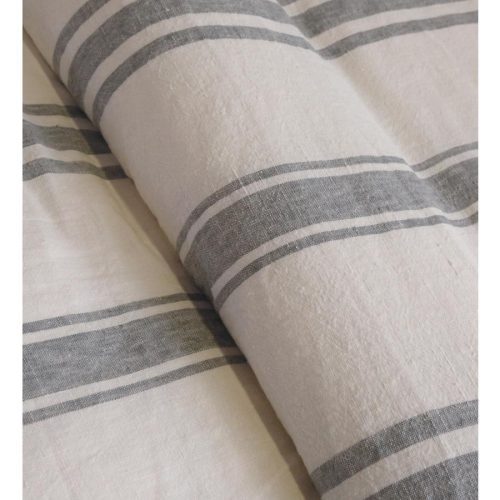 pom pom at home jackson flaxmidnight stripe duvet cover 5