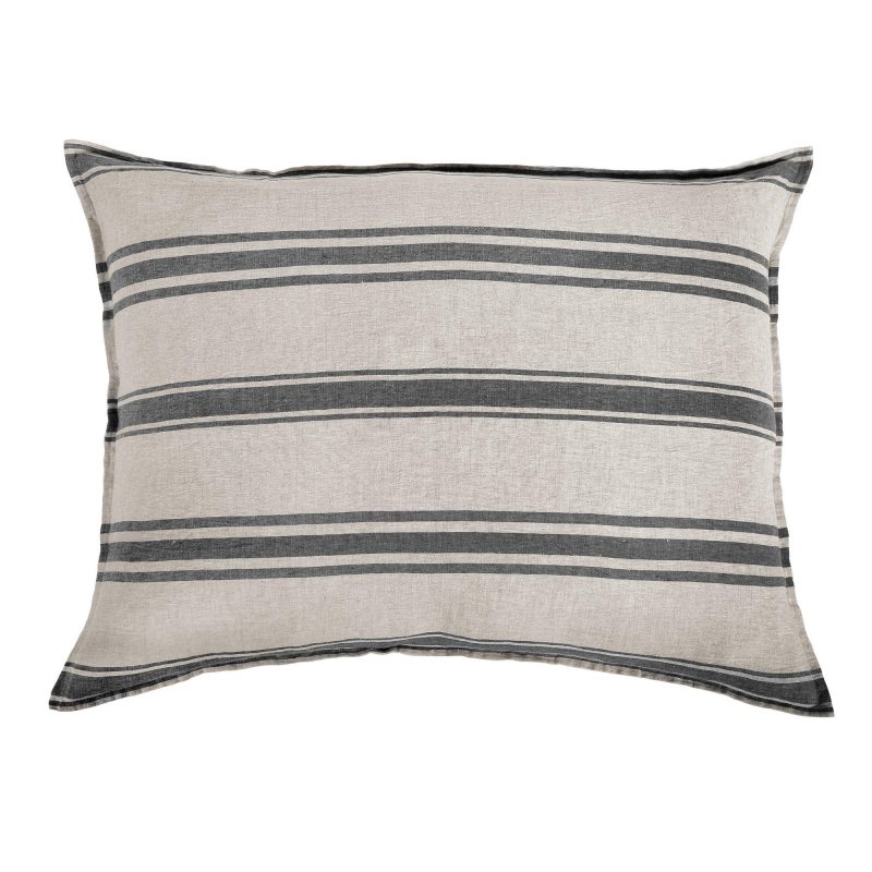 Pom Pom at Home Jackson Flax/Midnight Stripe Pillow Sham