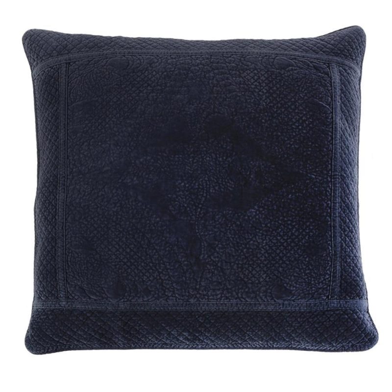 pom pom at home marseille navy large euro pillow sham 1