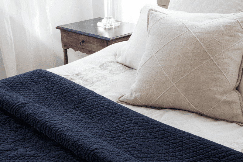 pom pom at home marseille navy large euro pillow sham 7