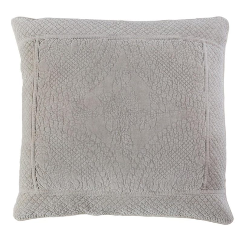 pom pom at home marseille taupe large euro pillow sham 1