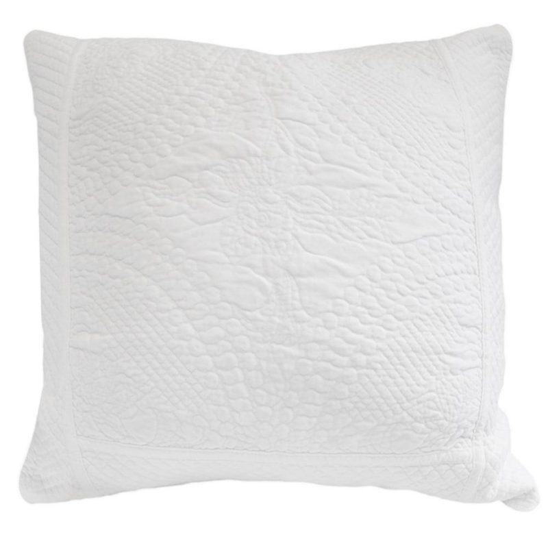 pom pom at home marseille white large euro pillow sham 1