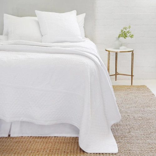 pom pom at home marseille white large euro pillow sham 5