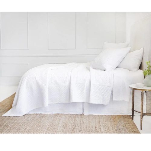 pom pom at home marseille white large euro pillow sham 6