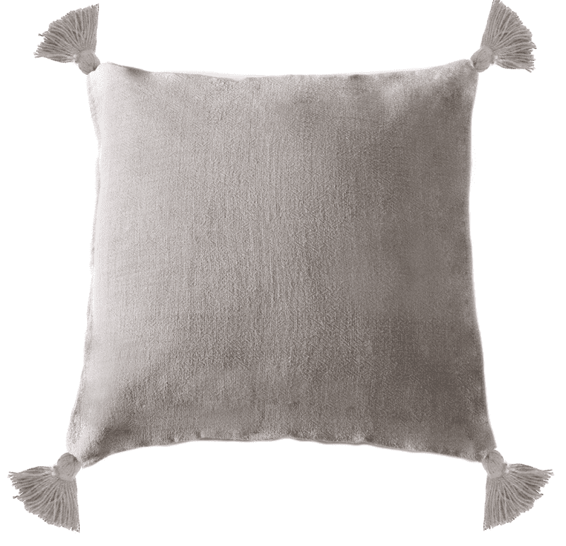 pom pom at home montauk pillow with tassels natural