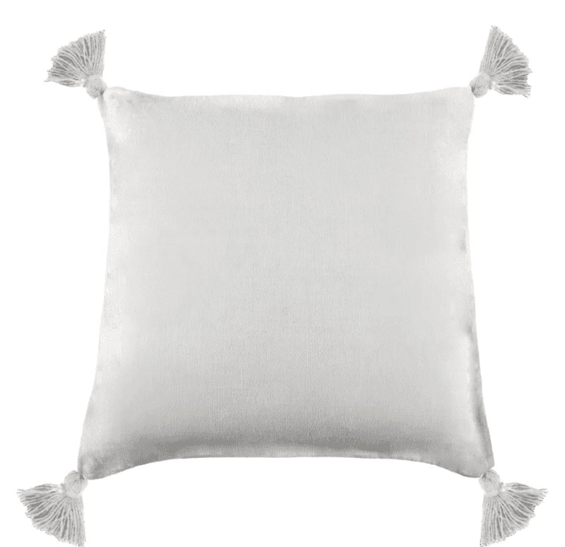 pom pom at home montauk pillow with tassels white