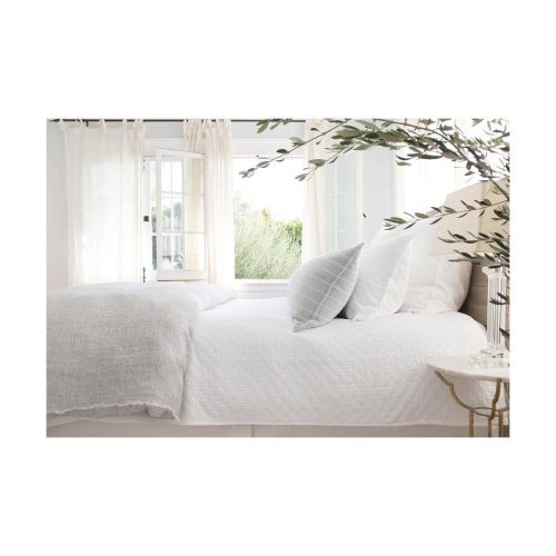 pom pom at home ojai matelasse white sham 3