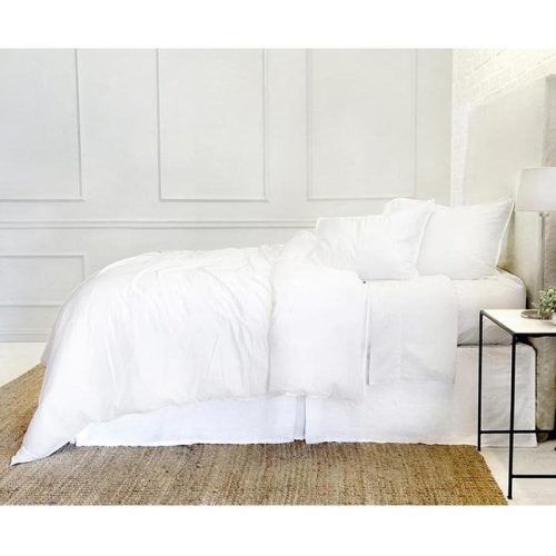 pom pom at home parker bamboo duvet set white 2