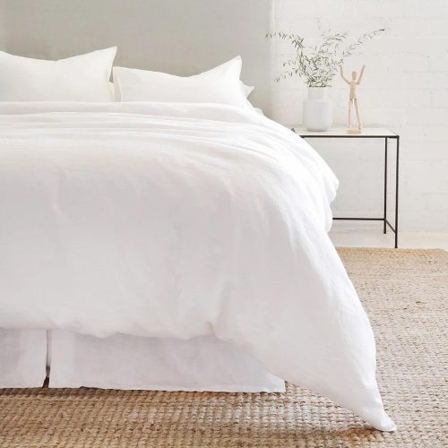 Pom Pom at Home Parker Linen Duvet Set - White