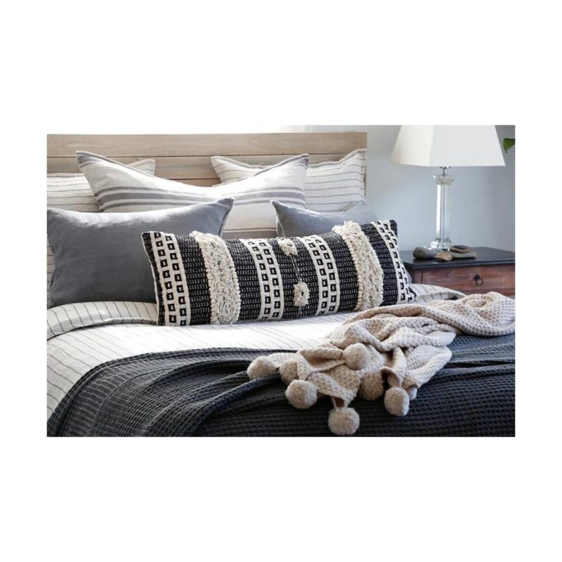 pom pom at home zuma blanket charcoal 3