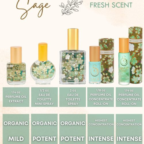 sage organic 2oz perfume eau de toilette by sage 236141